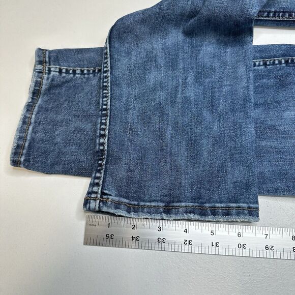 Silver Jeans Womens 33 Suki Slim Midrise Blue Stretch Denim Distressed - Picture 12 of 13